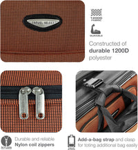 8-delige Soft Shell Kofferset met Inpak Cubes en TSA Slot – TravelMax