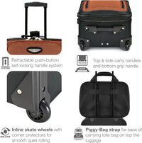 8-delige Soft Shell Kofferset met Inpak Cubes en TSA Slot – TravelMax