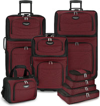 8-delige Soft Shell Kofferset met Inpak Cubes en TSA Slot – TravelMax
