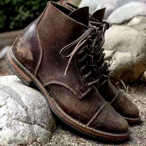 Retro Heren Veterschoenen waterdicht met antislipzool - Damian