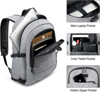 Extra Grote Anti-Diefstal Laptop- en Reisrugzak met USB-poort - 30–50L