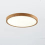 Ultrathin Walnut Circular Ceiling Light for Elegant Modern Spaces 7