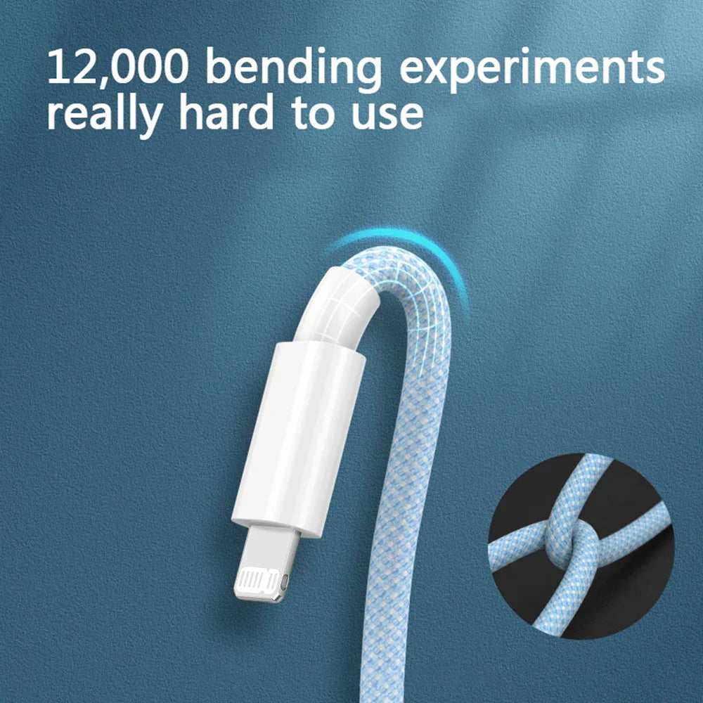 USB-C Lightning Charging Cable – 3A Fast Charge for iPhone & iPad – Buy 1 Get 1 Free-Pink-2m-State of Style