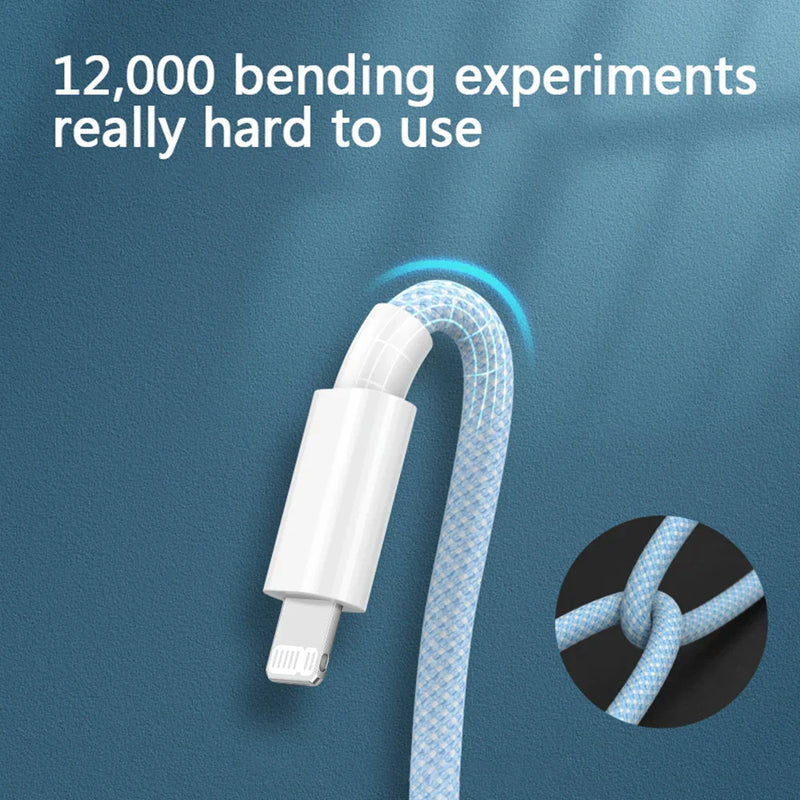 USB-C Lightning Charging Cable – 3A Fast Charge for iPhone & iPad – Buy 1 Get 1 Free-Pink-2m-State of Style