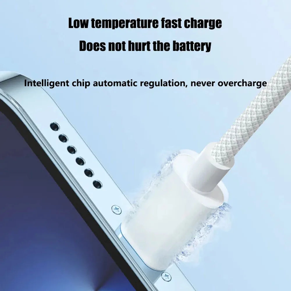 USB-C Lightning Charging Cable – 3A Fast Charge for iPhone & iPad – Buy 1 Get 1 Free-Pink-2m-State of Style