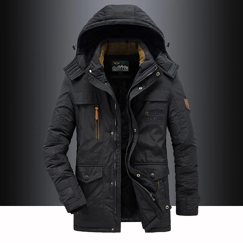 Herrenparka mit Fleece-Futter – Leventis
