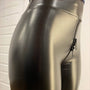 Mattes Leder Damenhose mit Reißverschluss hinten - Lena