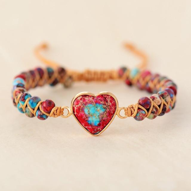 Liefdesband Jaspis Armband - Amélie