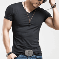 Slim Fit V-neck T-shirt men – Jonas