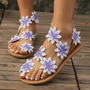 Blumige Sandalen für Damen - Lina
