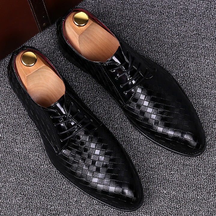 Stilvolle Leder-Herrenschnürschuhe - Casper