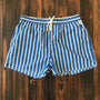 Gestreifte Herrenshorts mit elastischem Bund – Matteo