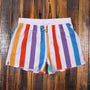 Gestreifte Herrenshorts mit elastischem Bund – Matteo