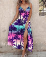 Lässiges Maxi-Kleid mit Knopfdetail – Elvire
