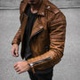 Herren Leder-Bikerjacke – Cael