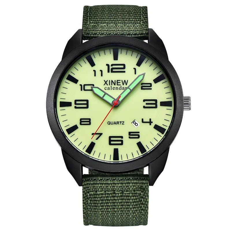 Quartz Horloge met Lichtgevende Wijzerplaat & Kalender – Lumo