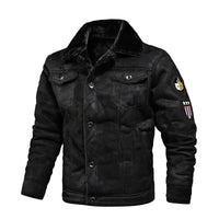 Luxuriöse übergroße Lederjacke mit Samtfutter - Victor
