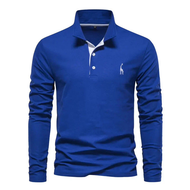 Klassisches Herren-Poloshirt mit langen Ärmeln - Felix