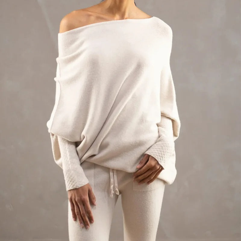 Trendiger Off-Shoulder Damenpullover - Livia