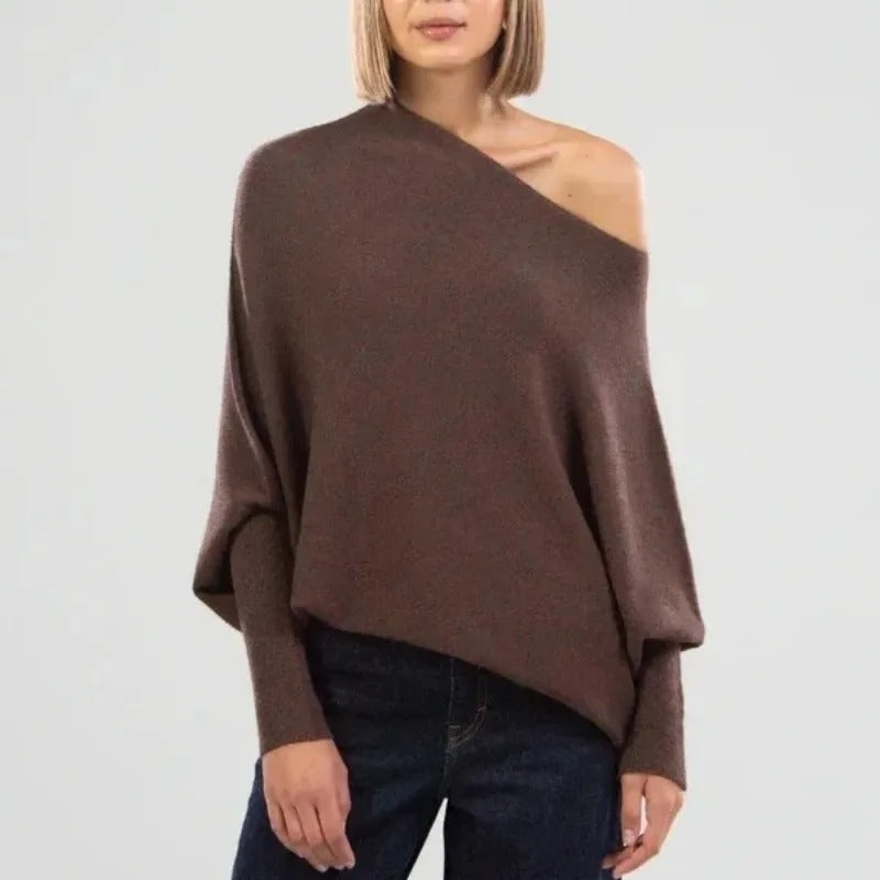 Trendiger Off-Shoulder Damenpullover - Livia