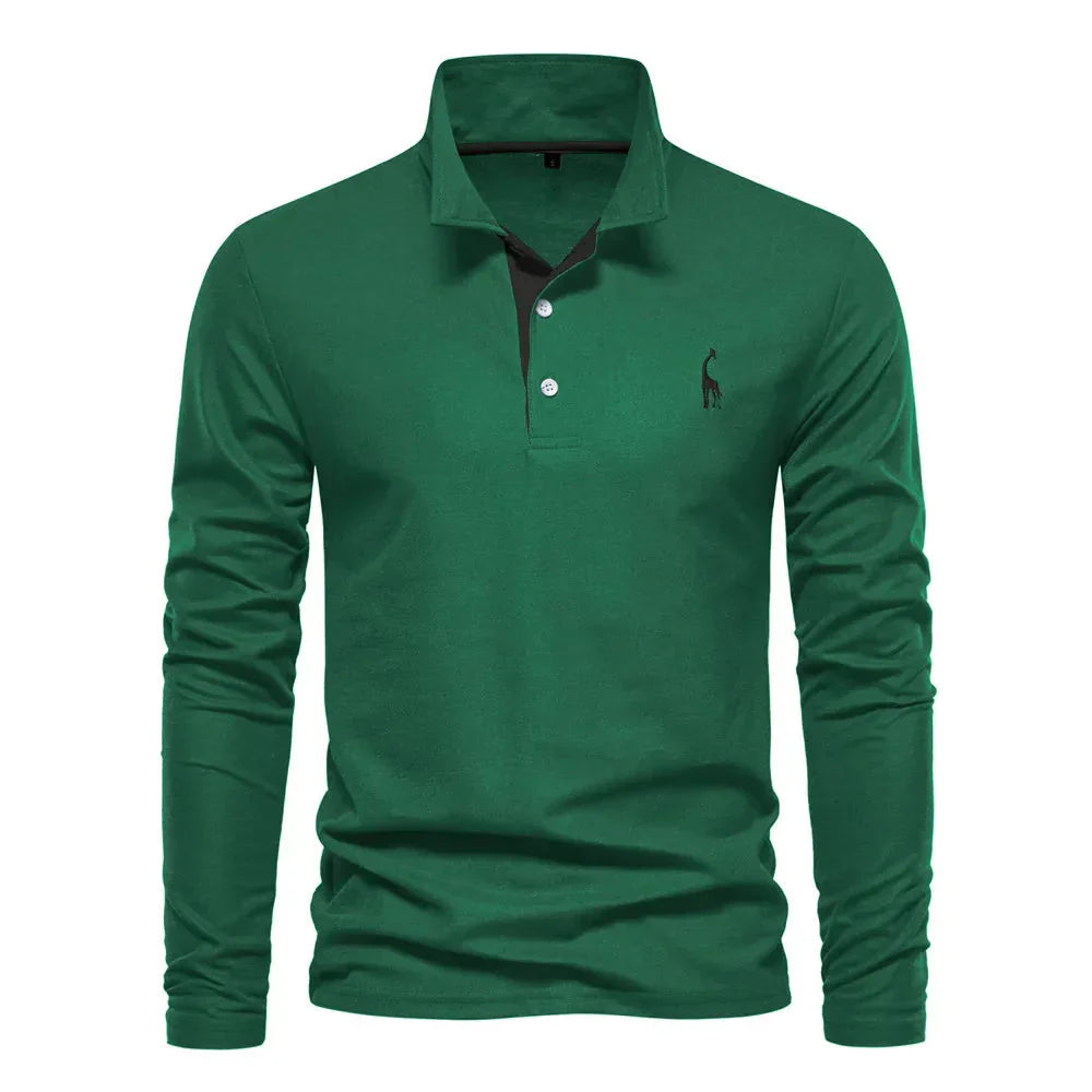 Klassisches Herren-Poloshirt mit langen Ärmeln - Felix