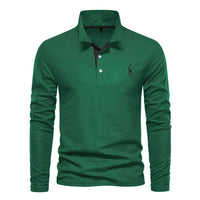 Klassisches Herren-Poloshirt mit langen Ärmeln - Felix