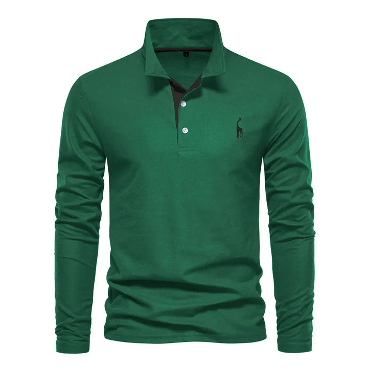 Klassisches Herren-Poloshirt mit langen Ärmeln - Felix
