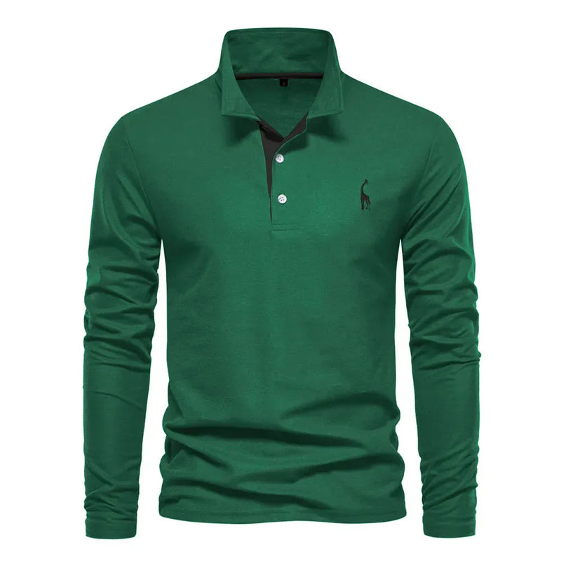 Klassisches Herren-Poloshirt mit langen Ärmeln - Felix