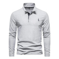 Klassisches Herren-Poloshirt mit langen Ärmeln - Felix