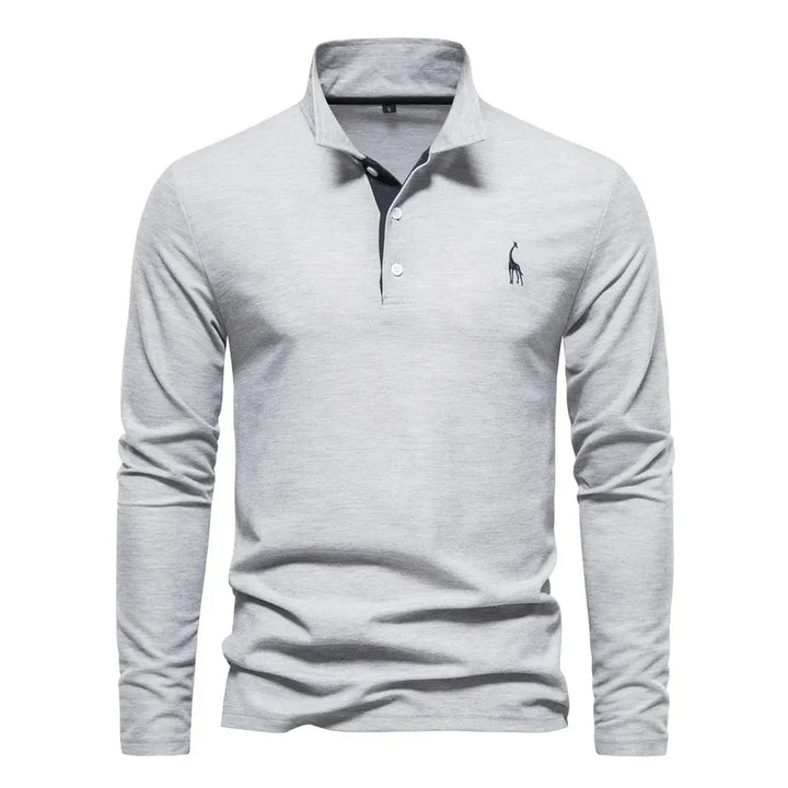 Klassisches Herren-Poloshirt mit langen Ärmeln - Felix