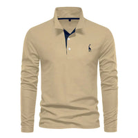 Klassisches Herren-Poloshirt mit langen Ärmeln - Felix