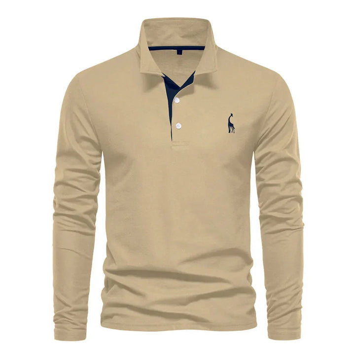 Klassisches Herren-Poloshirt mit langen Ärmeln - Felix