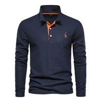 Klassisches Herren-Poloshirt mit langen Ärmeln - Felix