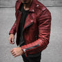 Herren Leder-Bikerjacke – Cael