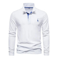 Klassisches Herren-Poloshirt mit langen Ärmeln - Felix