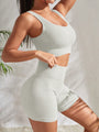 Zweiteiliges Damen-Fitness-Set mit Shorts und Top - Sienna