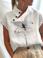 Kurzarmshirt mit verspieltem Print - Felicia