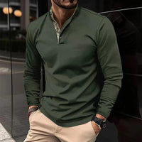 Stilvolles Langarm Herrenpoloshirt - Finn