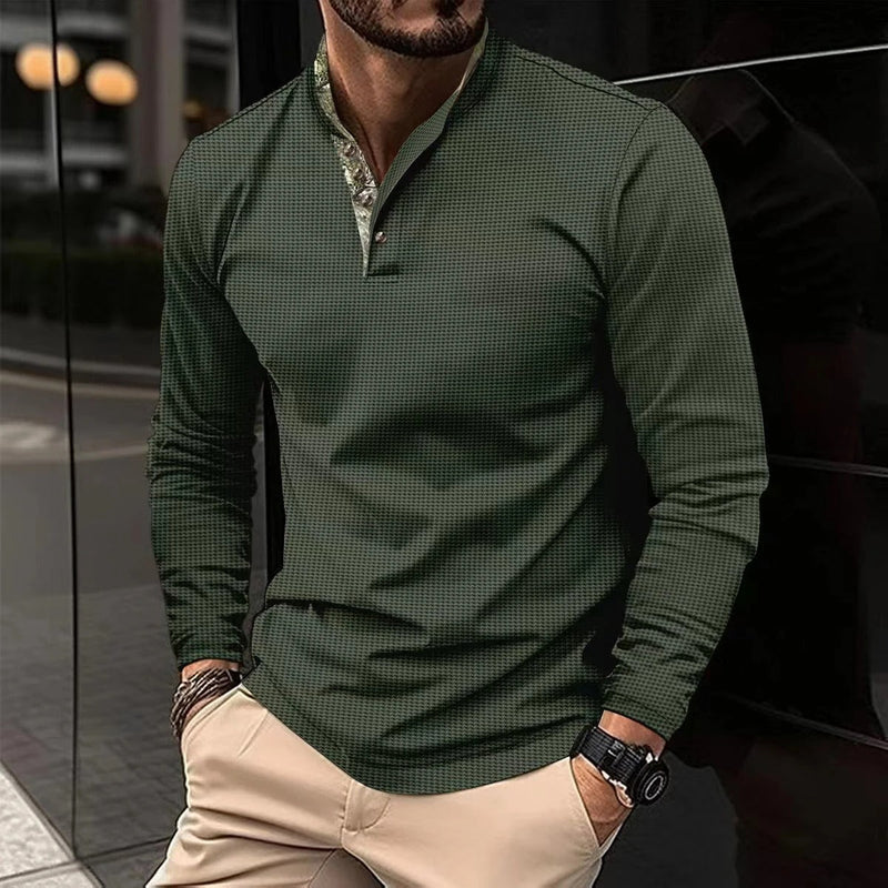Stylish Longsleeve Polo for Men - Finn