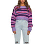 Oversize-Damenpullover mit Streifenmuster – Yvonne