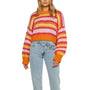 Oversize-Damenpullover mit Streifenmuster – Yvonne