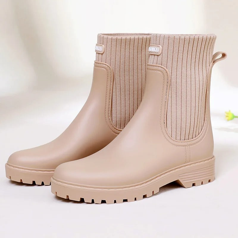 Bequeme Wasserdichte Damen Regenstiefel - Livia Rain Luxe