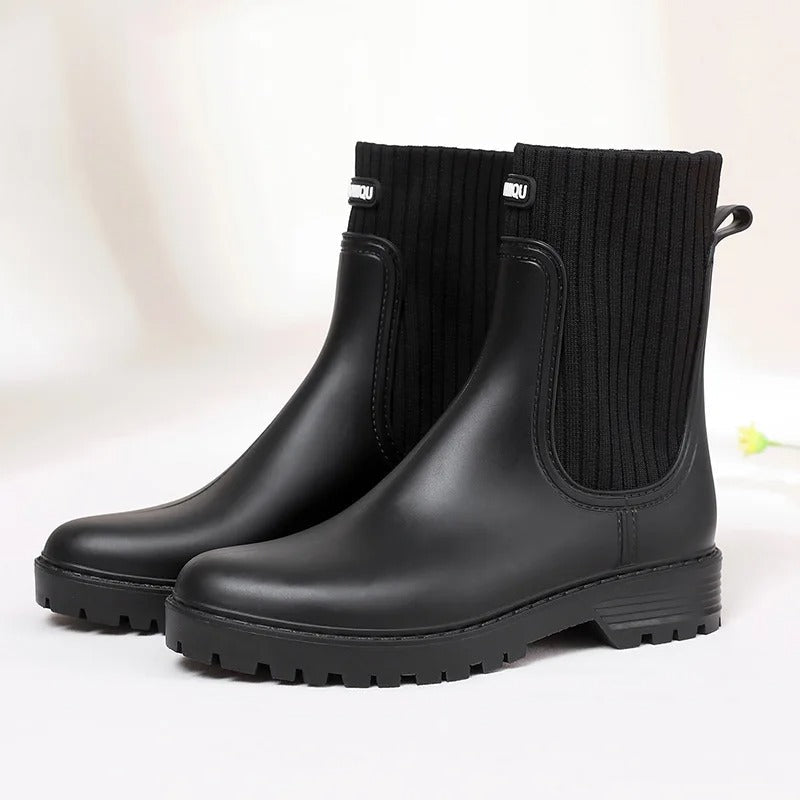 Bequeme Wasserdichte Damen Regenstiefel - Livia Rain Luxe