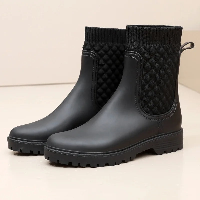 Bequeme Wasserdichte Damen Regenstiefel - Livia Rain Luxe