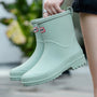 AquaStride 2.0 | Stilvolle halbhohe wasserdichte Regenstiefel für Damen