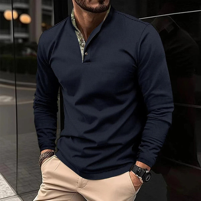 Stylish Longsleeve Polo for Men - Finn