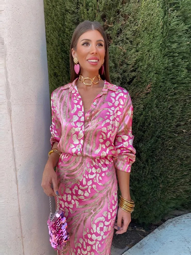 Kleurrijke Zomerset met Luxe Patroon - Elena