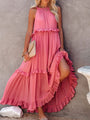 Ärmelloses Maxikleid mit Schleifendetail – Noor
