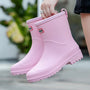 AquaStride 2.0 | Stilvolle halbhohe wasserdichte Regenstiefel für Damen