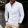 Stilvolles Langarm-Poloshirt für Herren - Finn